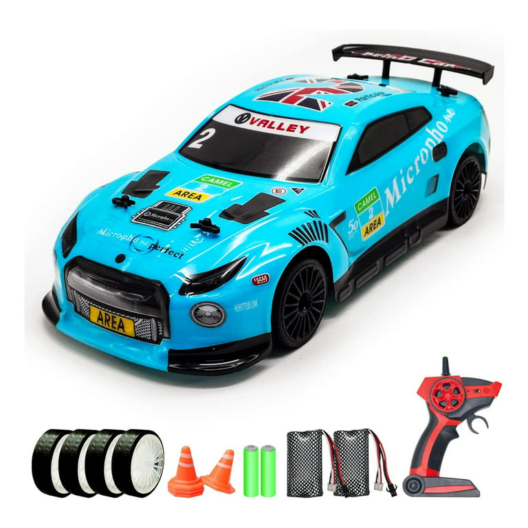 RC Drift Car, High Speed Racing Sport Toy Car 2.4GHz 1:24 Scale 4WD for  Adults