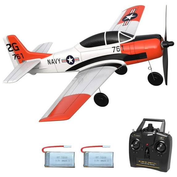 VOLANTEXRC T28 Trojan Ready To Fly Remote Control Airplane with Stabilizer