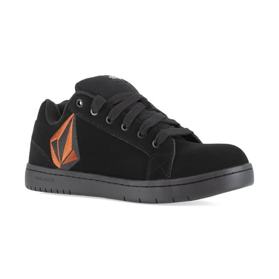 VOLCOM Mens Composite Toe ESD Work Shoe Black Red VM30471 Slip Resistant