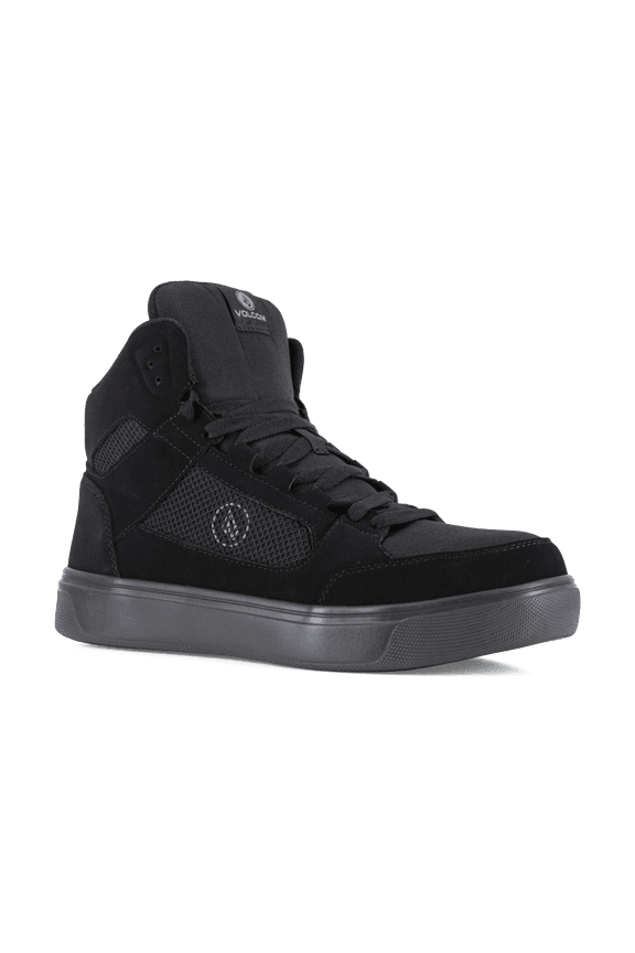 Men's Evolve Skate Inspired Composite Toe EH High Top Work Shoe Triple Black - VM30244