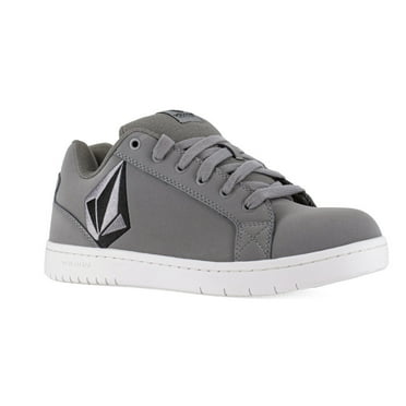 VOLCOM WORKWEAR Mens Composite Toe Skate Work Shoe Grey Black VM30468