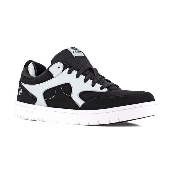 VOLCOM WORKWEAR Mens Composite Toe Work Shoe Black Grey VM30610 Slip Resistant
