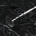 thumbnail image 1 of VOLEAAR Glossy Black Marble Contact Paper 15.7 x 393.7 Inches Peel and Stick Wallpaper Vinyl Film Self Adhesive Removable Waterproof Wall Paper for Countertop Cabinet Kitchen Furniture Shelf Liner, 1 of 1