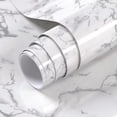thumbnail image 1 of VOLEAAR Grey Marble Contact Paper 15.7 x 393.7 Inches Peel and Stick Wallpaper Vinyl Film Self Adhesive Removable Waterproof Wall Paper for Countertop Cabinet Backsplash Shelf Liner, 1 of 5