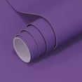 thumbnail image 1 of VOLEAAR Purple Contact Paper 15.7 x 196 Inches Pure Purple Peel and Stick Wallpaper Vinyl Adhesive Waterproof Solid Color Purple Wall Paper for Cabinet Shelf Liner Room Walls Covering Decorative, 1 of 1