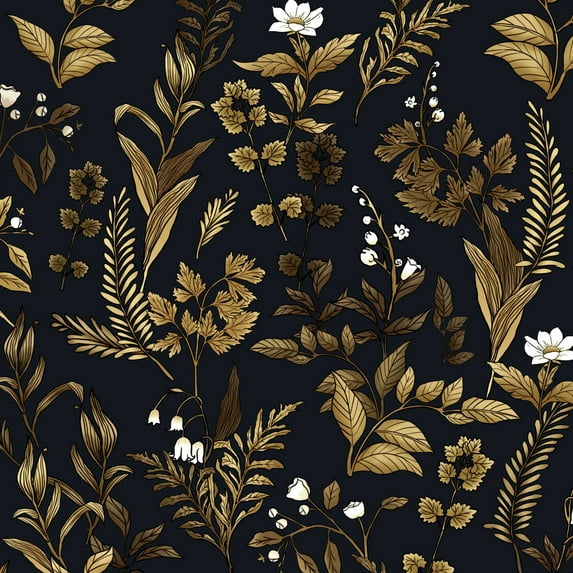 VOLEAAR Black, Vintage Peel and Stick Wallpaper 17.5In x 9.8Ft