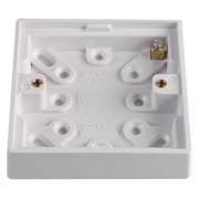 VOLEX ACCESSORIES - 1 Gang White 20mm Pattress Box