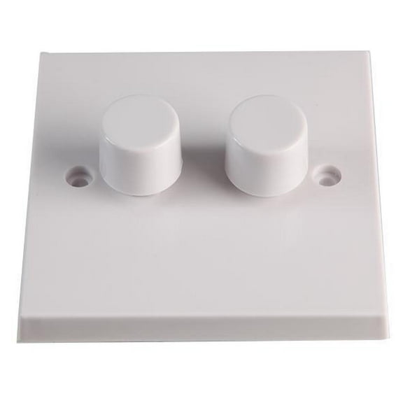 VOLEX ACCESSORIES - 2 Gang 2 Way Dimmer Light Switch, 400W