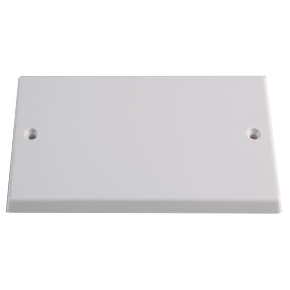 VOLEX ACCESSORIES - 2 Gang Blanking Plate, White Moulded