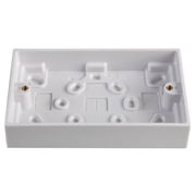 VOLEX ACCESSORIES - 2 Gang Pattress Box, 29mm White