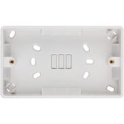 VOLEX ACCESSORIES - 2 Gang White Pattress Box, 29mm