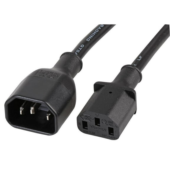 VOLEX - IEC C14 to C13 Power Lead, 2m, 10A, 250V