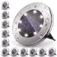 thumbnail image 1 of VOLIVO 12 pack Solar Ground Lights Outdoor,8 LED Disk Solar Lights for Lawn Patio Yard Garden Decor, 1 of 7