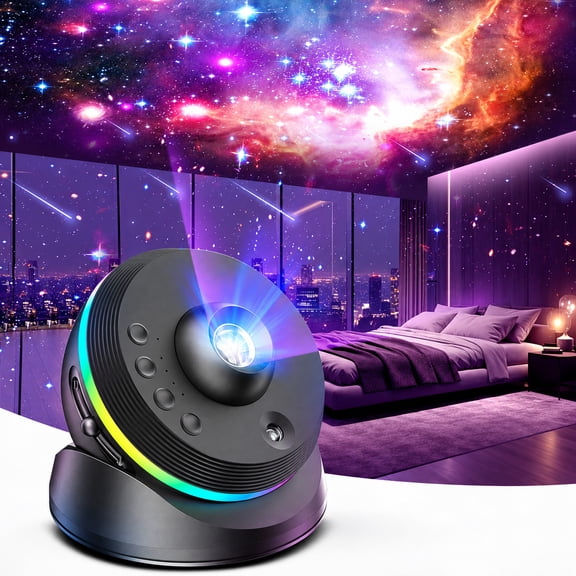 VOLIVO 13-in-1 Galaxy Projector, Usb-C Powered Planetarium Night Light Projector, LED Space Mood Lamp for Home Ceiling Decor