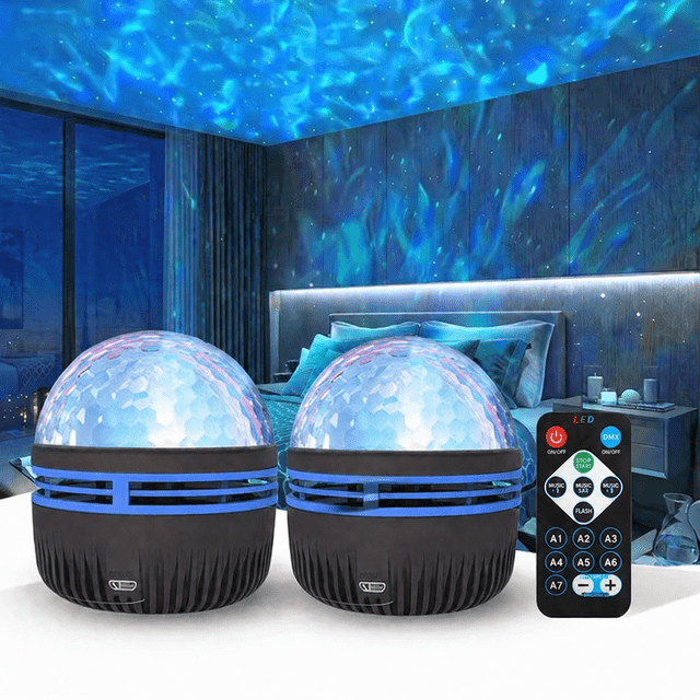 Installed Projector VOLIVO 2Pack Star Projector Night Light - Remote & Music Sync, Color ...
