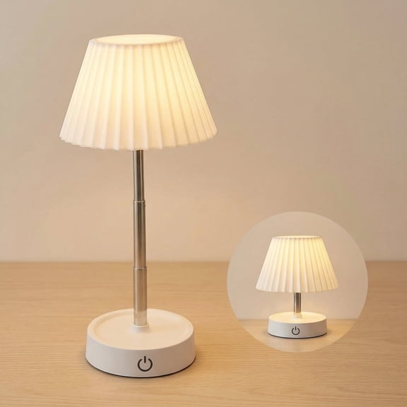 VOLIVO Scalable Table Lamp, Dimmable Warm White Lamps with Adjustable Height, Portable Wireless Night Light for Bedroom, Dormitory