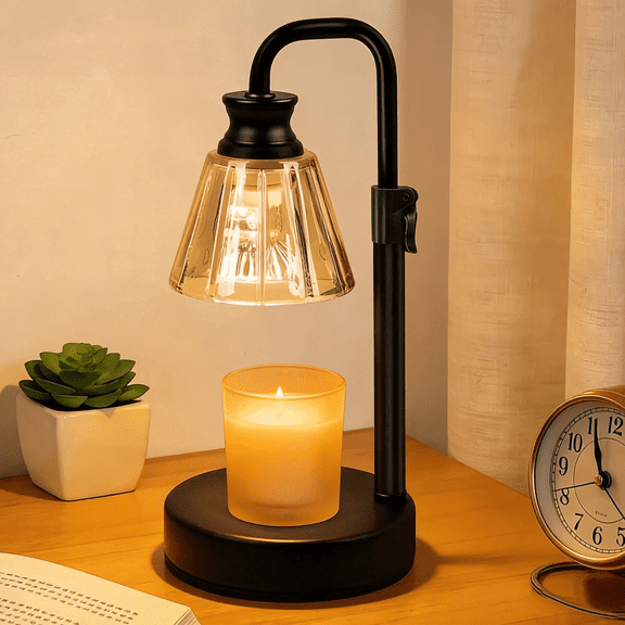 VOLIVO Candle Warmer Lamp Dimmable Timer Wax Melt Warmer Light with 2 Bulbs House Warming Gift for Mom New Home Bedroom Decor