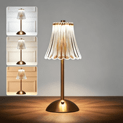 VOLIVO Cordless Table Lamp, 3 Color Temperatures & Stepless Dimming, Table Lamp with Rechargeable for Bedroom, Bedroom, Coffee Shop