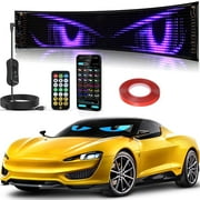 VOLIVO LED Eyes for Car Windshield,Programmable LED Sign,14.7 Inch APP Control Scrolling Display,Custom Text Pattern Animation Flexible Display for Store, Bar, Taxi, Party Advertising
