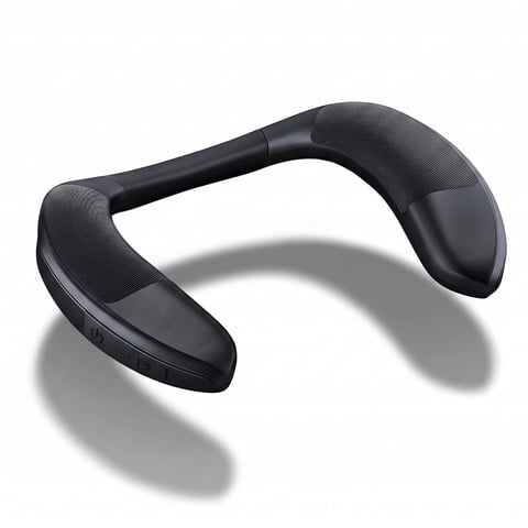 VOLIVO Neckband Speaker, Neck Speaker with 3D Stereo Sound, IPX4 Waterproof, Built-in Mic, Portable Wearable Speaker, for Outdoor, Travel