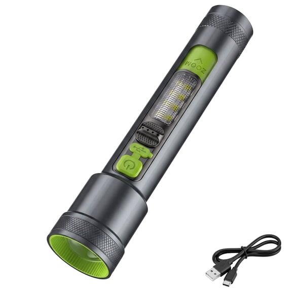 VOLIVO Rechargeable Flashlight, 5 Light Mides, Portable Handheld LED Flashlights for Home and Outdoor Use