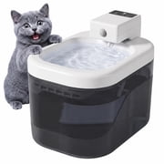 VOLIVO Wireless Cat Water Fountain, 60oz/2L Automatic Pet Fountain with Motion Sensor, BPA-Free, Automatic Water Dispenser for Cats, Dogs, Black