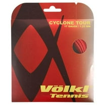 VOLKL Cyclone Tour | Tennis Racquet String | Spin & Control | Ten-sided co-polymer (Red, 17, Set)