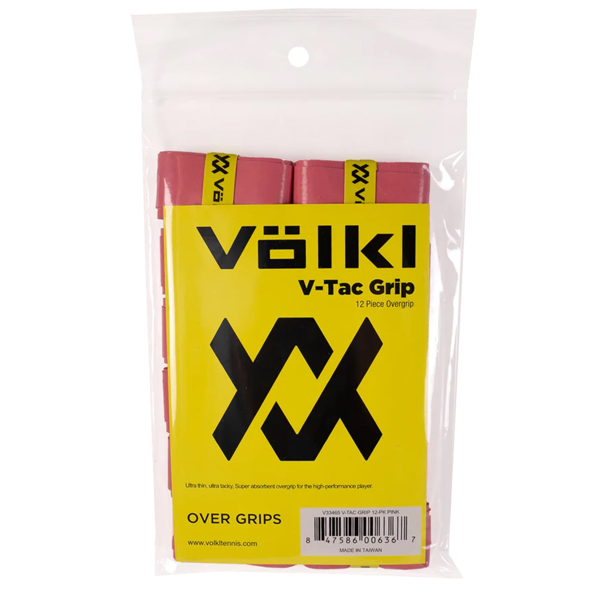 Volkl V Tac Tennis Overgrip – 12er Pack Neongrün, Ultradünn & Klebrig Für Hochleistungsspieler
