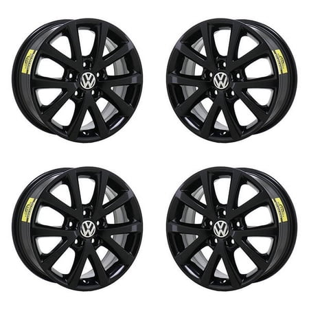 VOLKSWAGEN JETTA 2006 - 2019 GLOSS BLACK Factory OEM Wheels Rims (Not Replicas) (W)