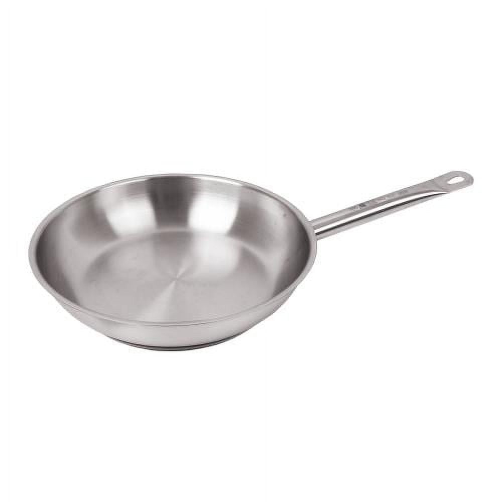 Stainless Steel Fry Pan - Non-Stick & Induction Ready - Round - Silver -  12 - 1 Count Box