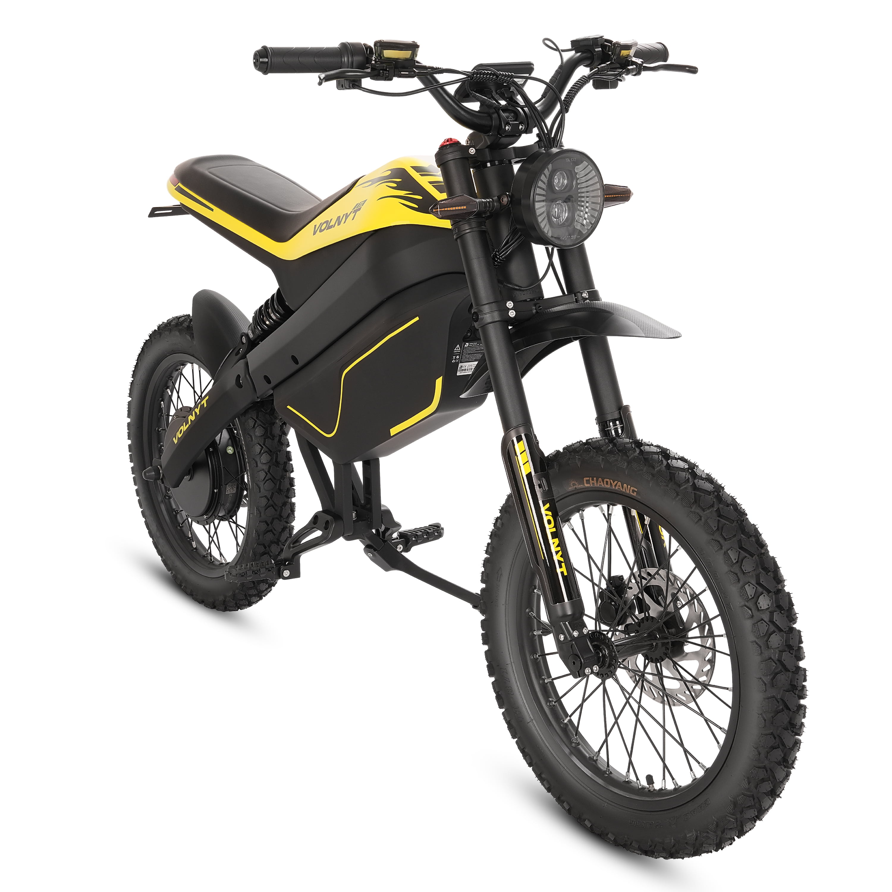 VOLNYT 48V 3000W 17" Electric Dirt Bike for Adult,38.4AH Samsung lithium battery,Men's Road Mountain Moped Ebike