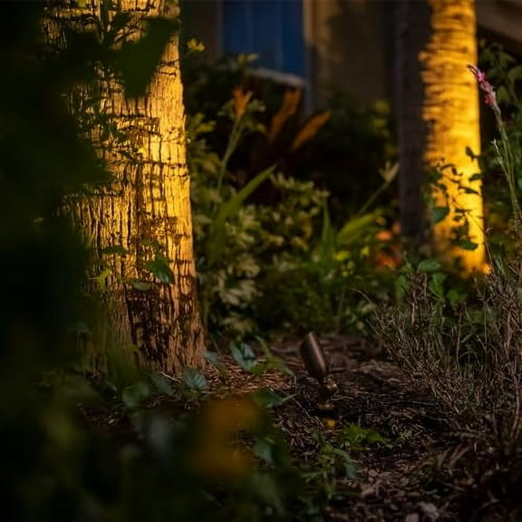 VOLT 12V Brass Mini Outdoor Spotlight (Bronze) for Low Voltage Landscape Lighting