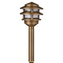 VOLT 3-Tier Brass Pagoda Path Light