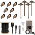 thumbnail image 1 of VOLT Brass Landscape Lighting Kit (8 Spotlights, 4 Path Lights), 1 of 10