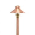 thumbnail image 1 of VOLT Flat Hat 12V Copper Path Light (5" Shade, 25" Tall), 1 of 5
