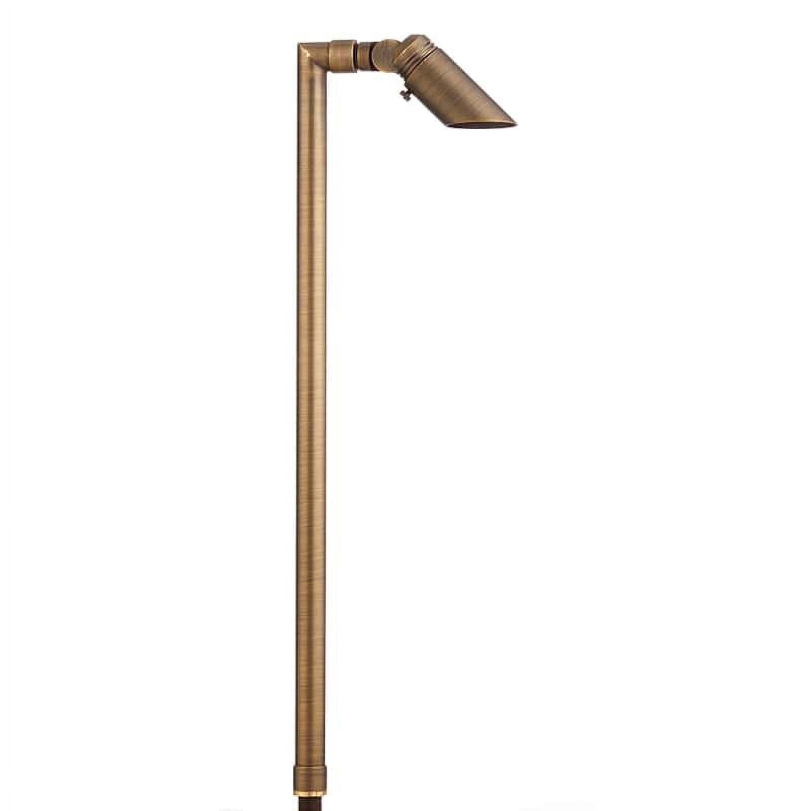 VOLT Innovator Adjustable 12V Path Light, Brass