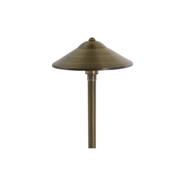 VOLT Max Spread 12 v Path Light, Solid Cast Brass Bronze, 25 in