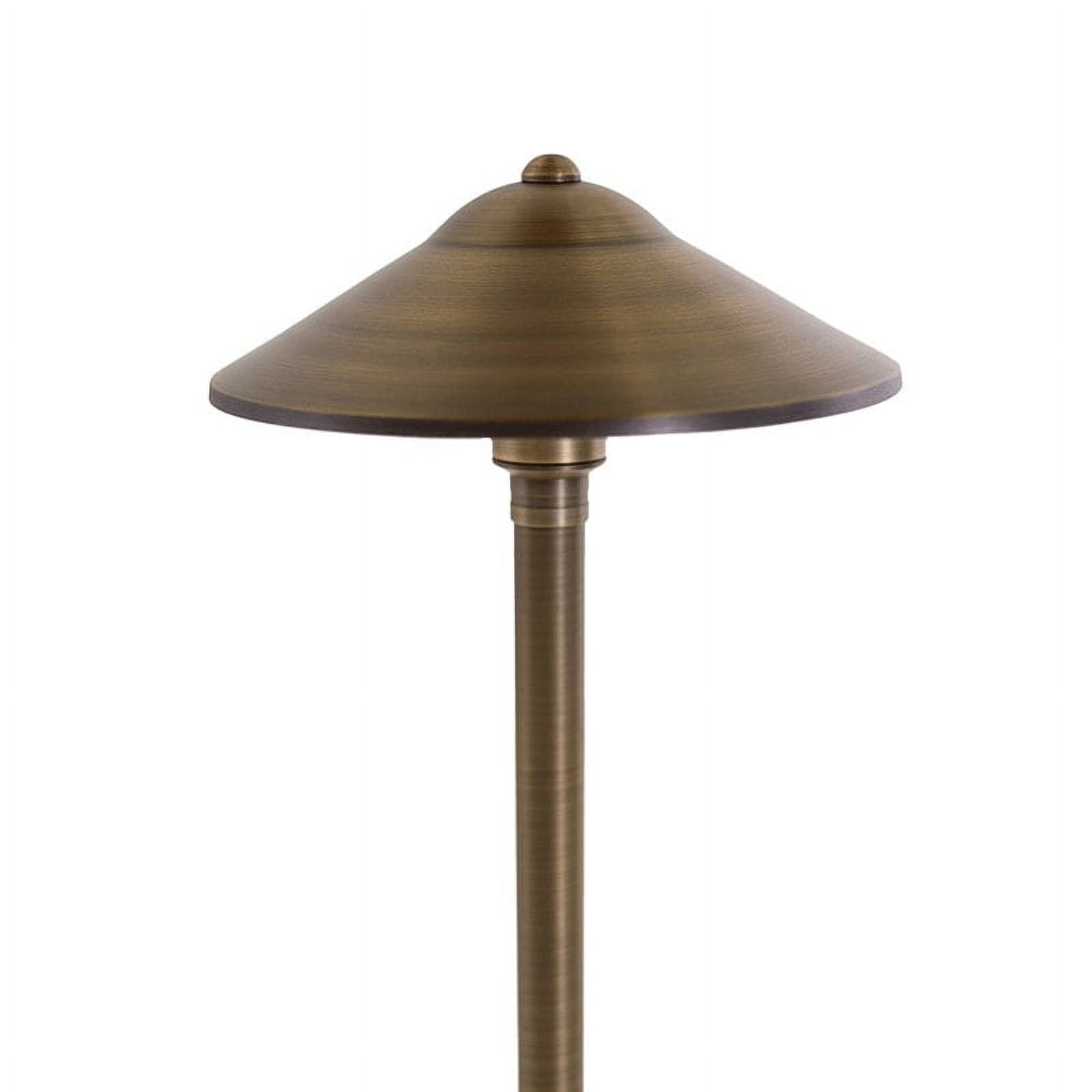 VOLT Max Spread 12V Cast Brass Path Light with LED