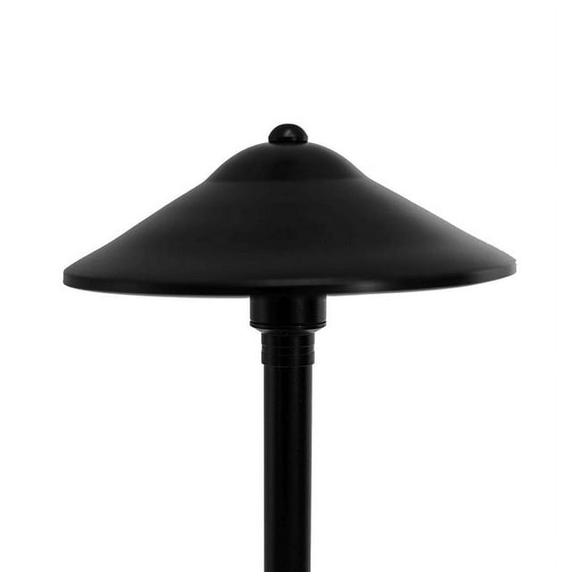 VOLT Max Spread 12V Solid Cast Brass Path Light, Black