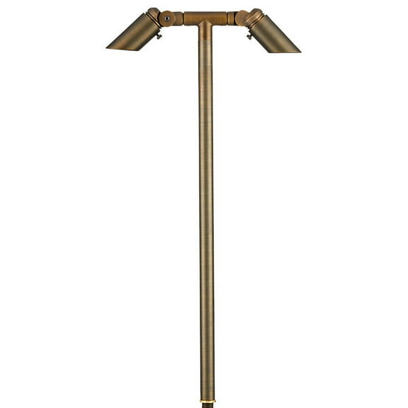 VOLT Twinnovator Adjustable 12V Path Light, Brass