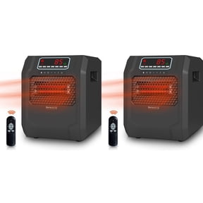 VOLTORB Electric Space Heater with Remote Control & Fan Only Mode (2 Pack)