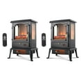 thumbnail image 1 of VOLTORB Freestanding Electric Fireplace Heater Stove with Remote (2 Pack), 1 of 12