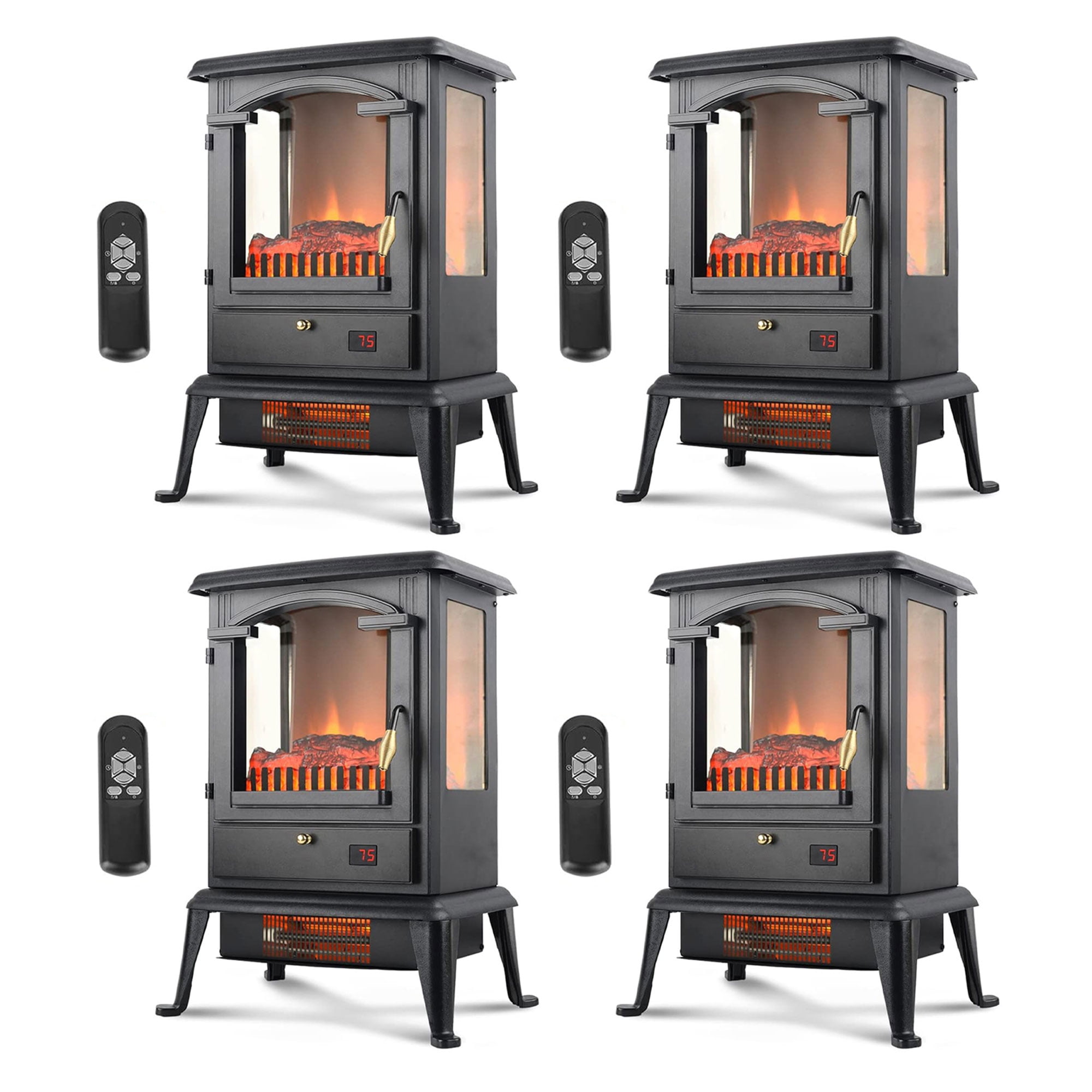 Flame Effect Vonhaus Stove Heater VonHaus Electric Stove Heater