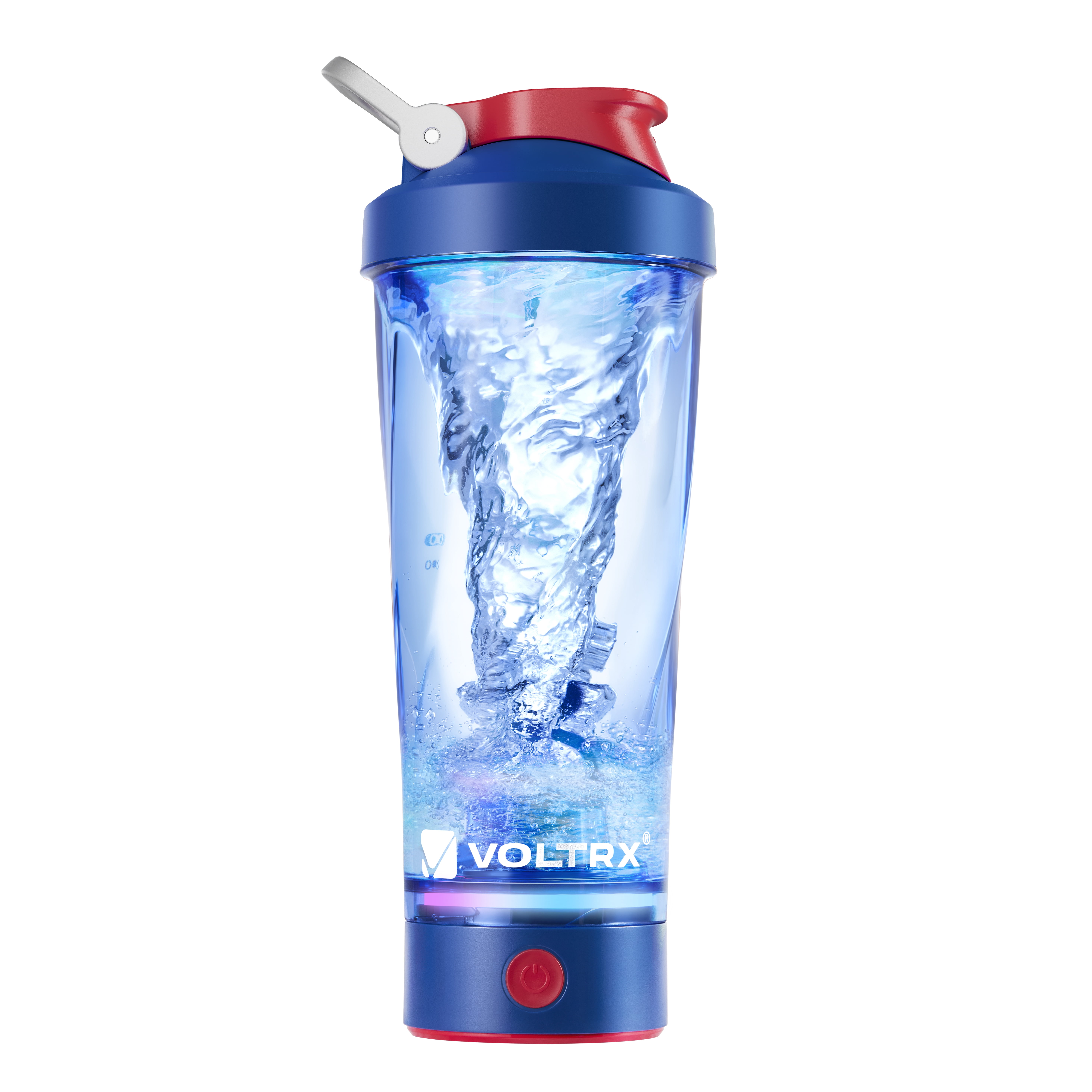 VOLTRX Electric Shaker Bottle - VortexBoost Portable USB C Rechargeable Protein Shake Mixer, Shaker Cups for Protein Shakes BPA Free, Waterproof, Colored Light Base, 24 oz