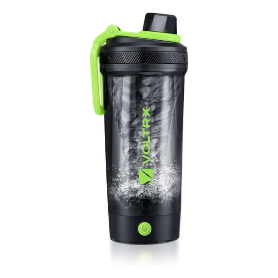 VOLTRX Gallium USB-C Rechargeable Electric Protein Shaker Bottle Blender Mixer Cup BPA-Free Tritan 24 oz - Avocado Green