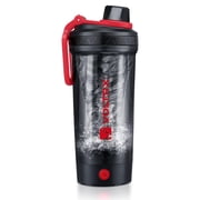 VOLTRX Gallium USB-C Rechargeable Electric Protein Shaker Bottle Blender Mixer Cup BPA-Free Tritan 24oz - Red