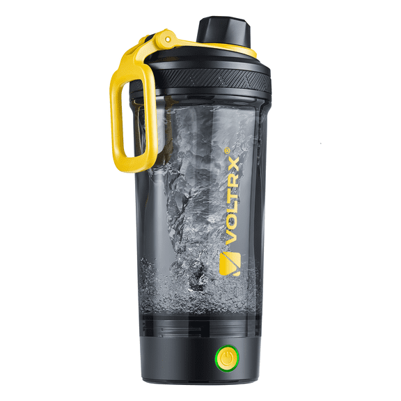 VOLTRX Shaker Bottle, Gallium USB C Rechargeable Electric Protein Shake Mixer, Shaker Cups for Protein Shakes and Meal Replacement Shakes, BPA Free, Made with Tritan