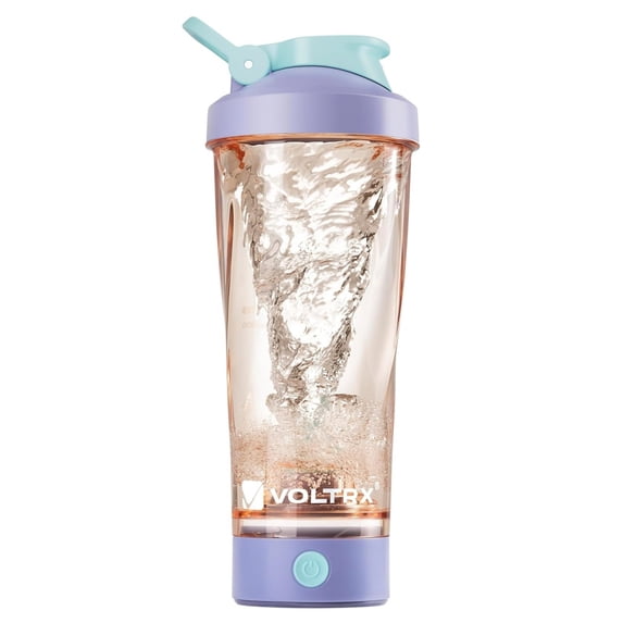 VOLTRX VortexBoost Electric Shaker Bottle, USB C Rechargeable Protein Shake Mixer, Shaker Cups for Protein Shakes and Meal Replacement Shakes, BPA-Free, Made with Tritan, Cosmic Purple, 24oz