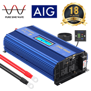 VOLTWORKS Power Inverter 2000Watts Pure Sine Wave Inverter DC 12V to 120V AC with Remote & LCD &Dual USB For Truck Home Solar