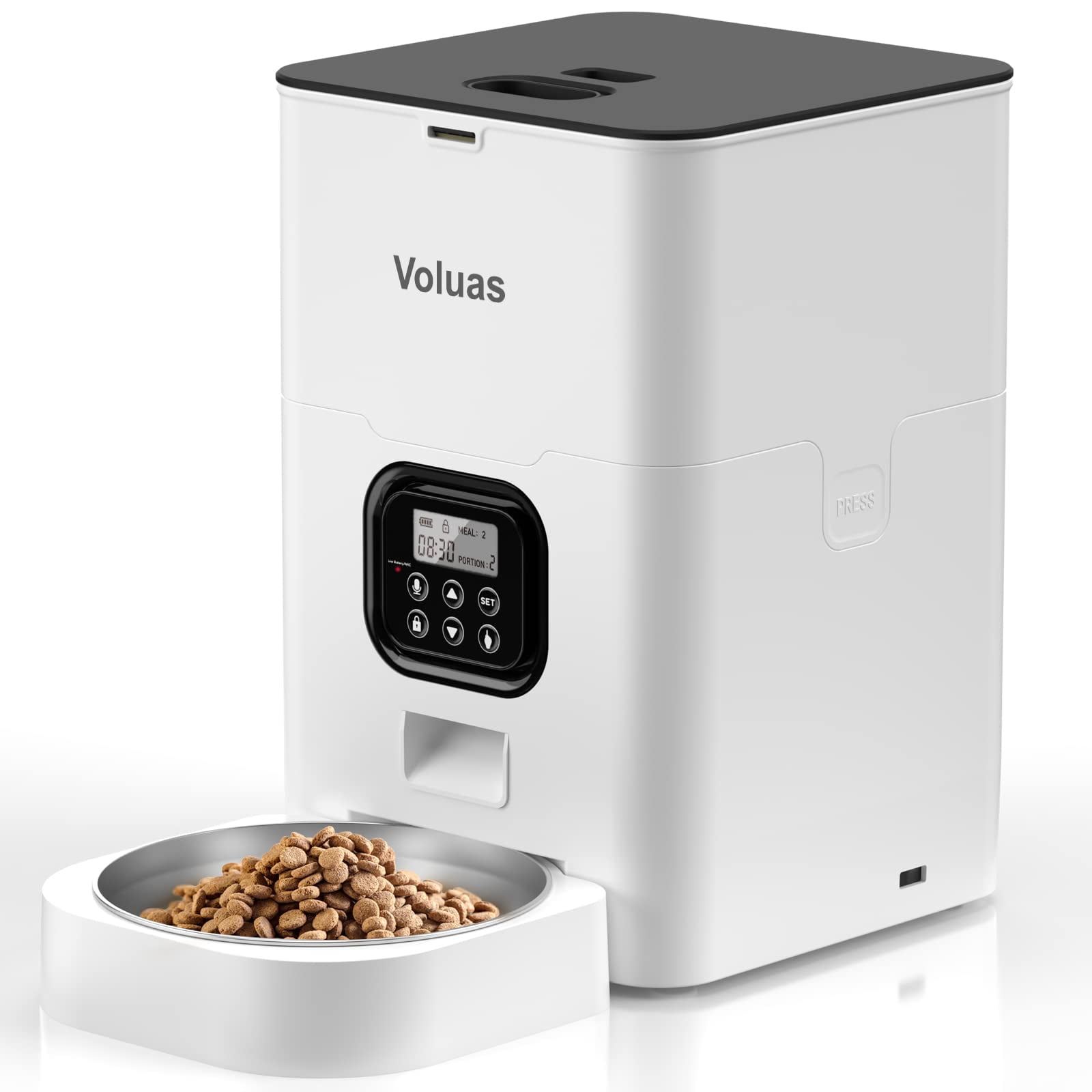 VOLUAS Automatic Cat Feeders Timed Pet Feeder for Cats and Dogs with